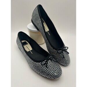 Dolce Vita Black and Silver Flats